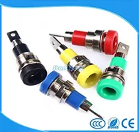 Davitu 5pcs 4MM banana plugs Banana Jack Socket/dia 4 panel binding post Terminal/Banana plug hole - (Color: Yellow)