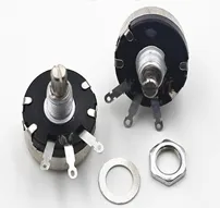 1K 1W Single Turn Rotary Taper Carbon Wire wound Potentiometer Volume Resistor
